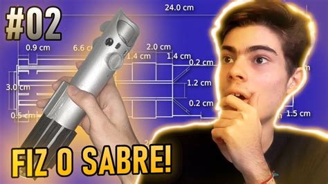 DIY Fiz um sabre de luz do Luke Anakinn Skywalker usando matérias de