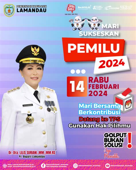 Mari Sukseskan Pemilu Serentak 2024 Kabupaten Lamandau