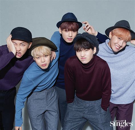 Bts Behind The Scene Photos For Singles Magazine January 2017 Issue