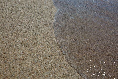 Beaches And Sea Sea Waves Lapped The Sandy Beach Stock Photo Image