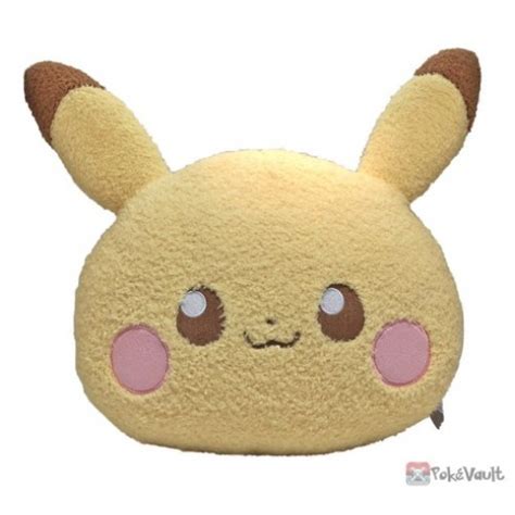 Pokemon Pikachu Takara Tomy Poke Peace Plush Face Cushion