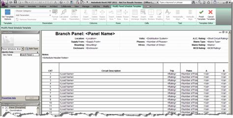 Electrical Panel Schedule Template Excel