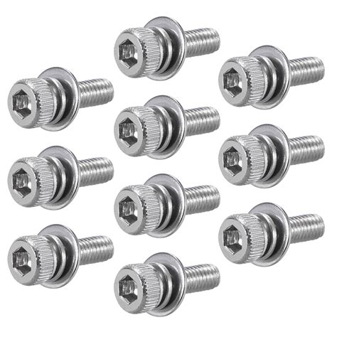 M3x8mm Stainless Steel Hex Socket Head Cap Screws Bolts Combine With