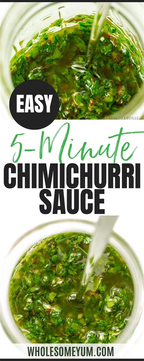 Chimichurri Sauce Recipe Video Wholesome Yum