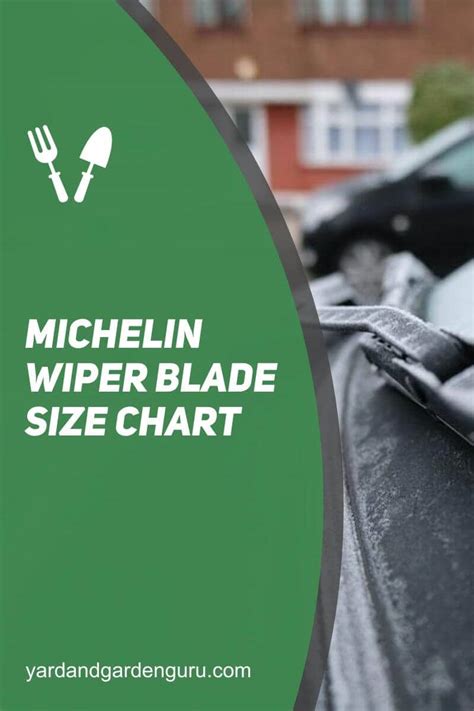 Michelin Wiper Blade Size Chart