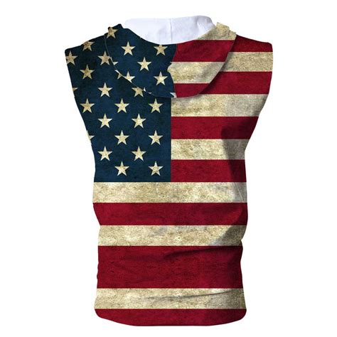 American Flag Hoodies, Unisex, Zipper Hoodies, Sleeveless Sweatshirts ...