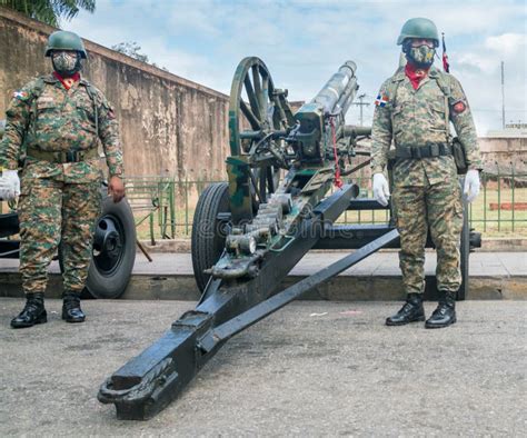 Dramatic Image Of A Military Demonstration In Santo Domingo Dominican