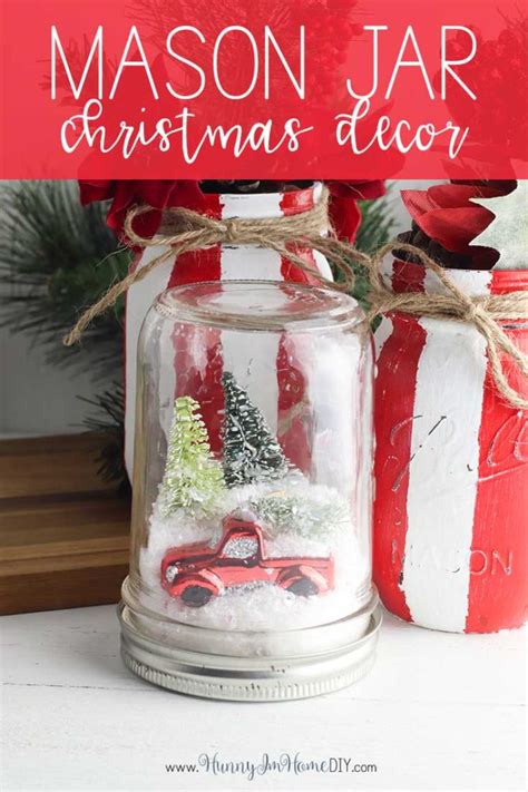 Easy Diy Mason Jar Christmas Decor For Your Farmhouse Home