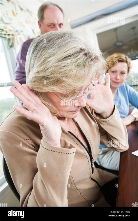View Of A Frustrated Mature Woman Stock Photo Alamy