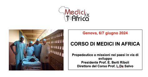 Medici In Africa Corso Propedeutico A Missioni Nei Paesi In Via Di