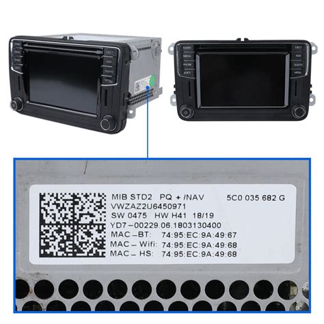 Oem Touch Screen Display F R Mib Std Nav Radio Tdo