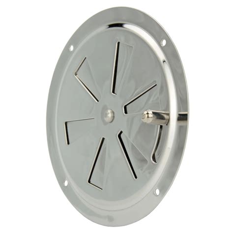 Marine Air Vent Stainless Steel Butterfly Boat Round Louvered Vent 125mm Stainless Steel Marine