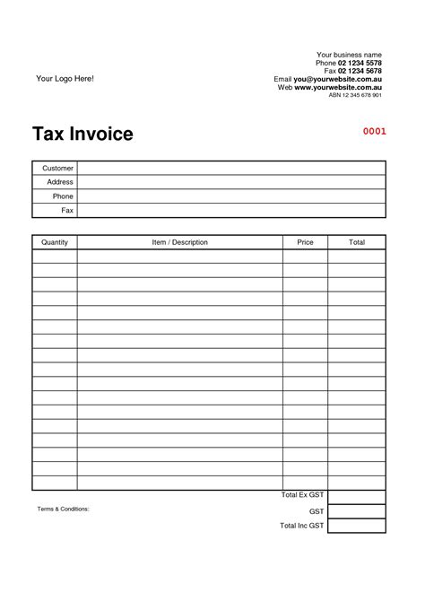 Free Invoice Templates Australia Invoice Template Ideas