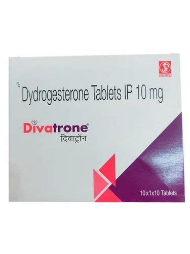 Dydrogesterone Divatrone Mg Tablets Packaging Type Strip Dose Bd