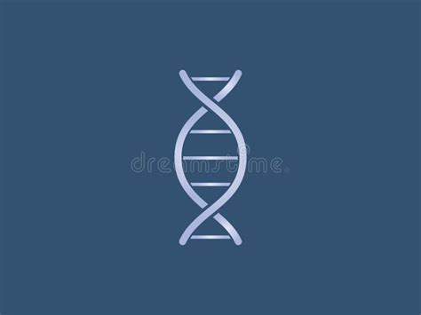 Chromosome Dna Genetic Icon Vector Illustration Flat Design Stock Illustration