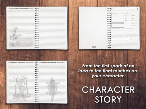 Printable Dnd Character Journal 5e Minimalist Dnd Character Sheet D D