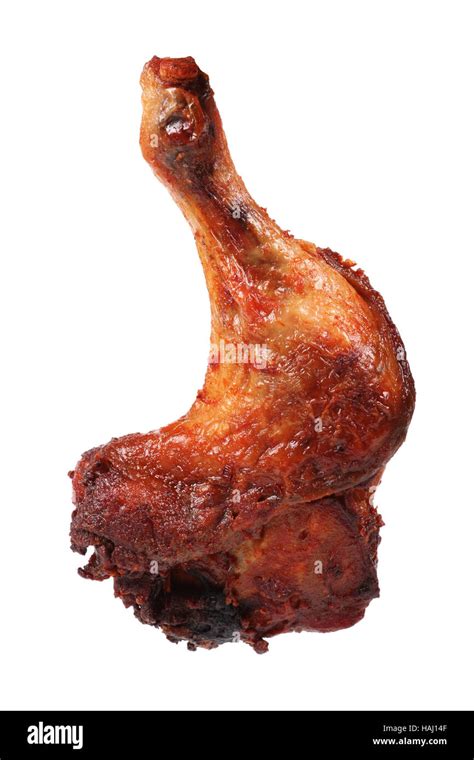 Grilled Chicken Leg Stock Photo Alamy