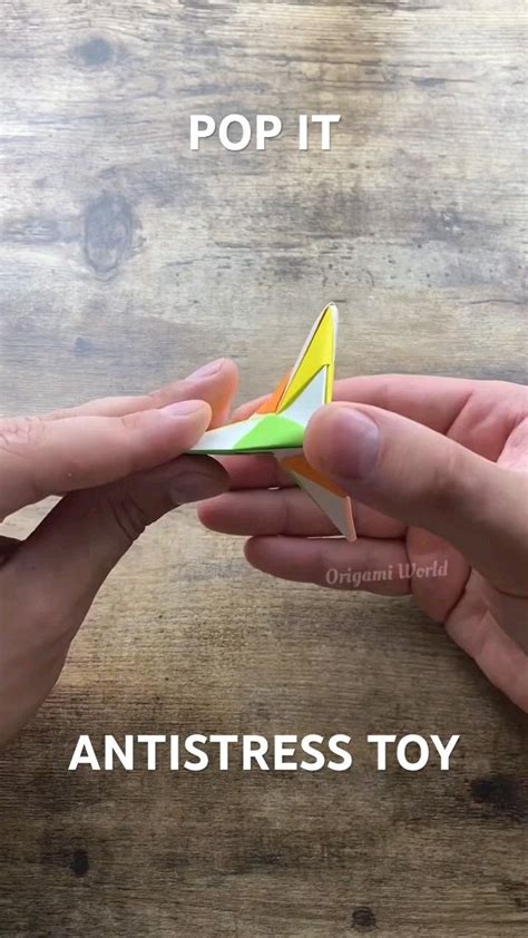 ORIGAMI POP IT ANTISTRESS TOY ORIGAMI TUTORIAL HOW TO MAKE POP IT TOY