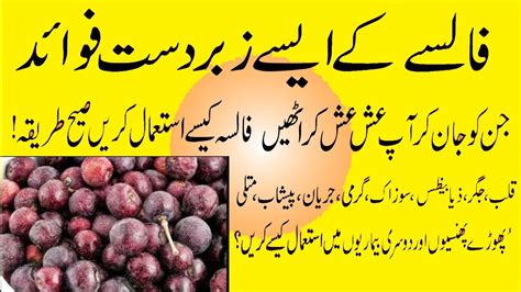 Benefits Of Phalsa Sharbat Berry Youtube