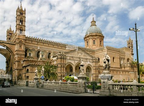 The Architecture Of Palermo Cathedral Palermo Sicily Italy Started