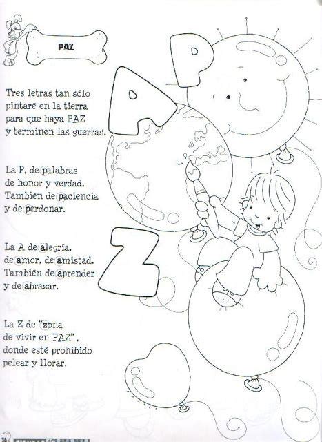 RECURSOS y ACTIVIDADES PARA EDUCACIÓN INFANTIL Poesías DÍA de la PAZ