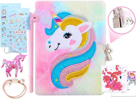 Amazon Diario de unicornio para niñas con cerradura y llaves