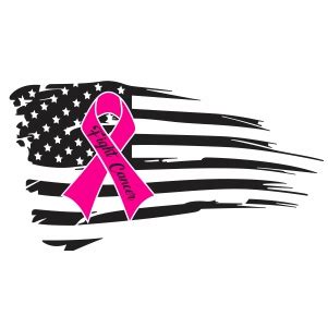 Buy Breast Cancer Awareness Flag Svg Png online in America