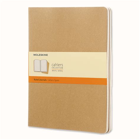 Cahier Journals Set of 3 Kraft Brown | Moleskine