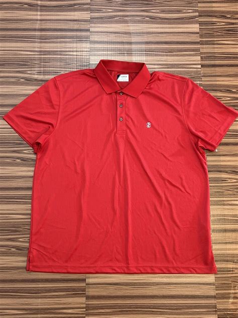 Izod Golf Mens Size 2xl Xxl Red Short Sleeve Polo Shirt Ebay