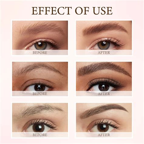 Jaysuing Semi Permanent Eyebrow Dye Kit Waterproof Sweatproof Black Brown Coffee Eyebrow Dye ...