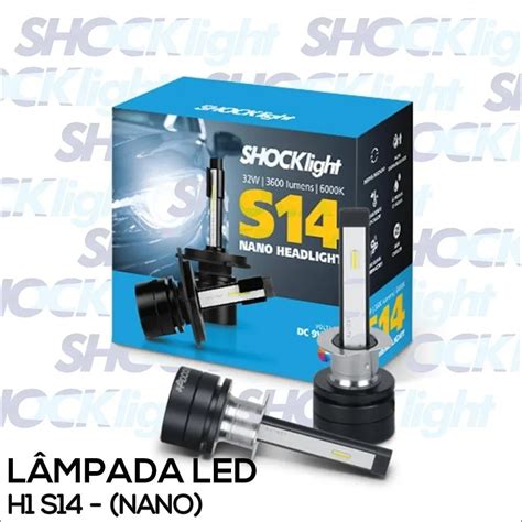 Lâmpada Super Led Nano Shocklight S14 H1 H3 H4 H7 H11 Parcelamento