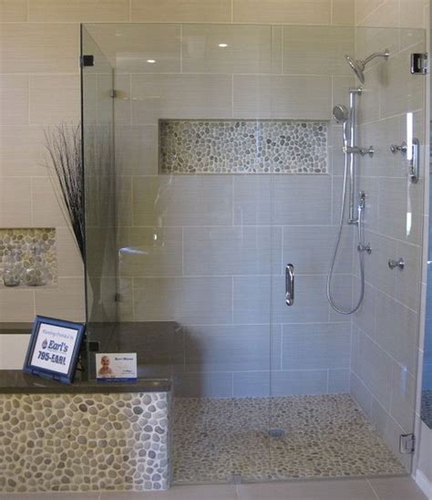 Nice 40 Pebble Tile Bathroom Ideas 40 Pebble Tile