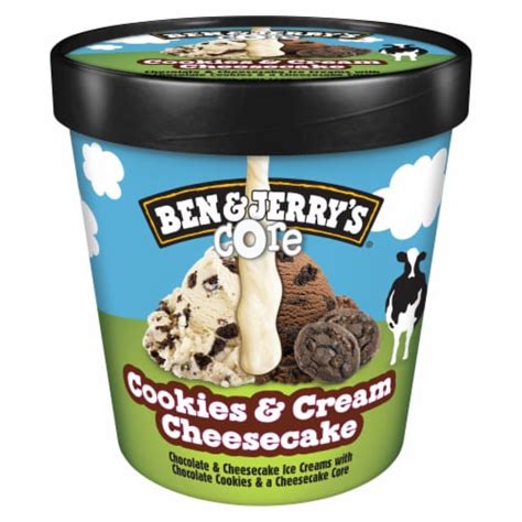 Ben And Jerrys Cookies And Cream Cheesecake Core Ice Cream 16 Oz Food 4 Less