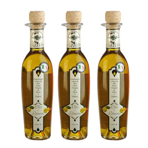 AROMATIZZATO AL LIMONE Olio Extravergine DOliva Cazzetta 1899