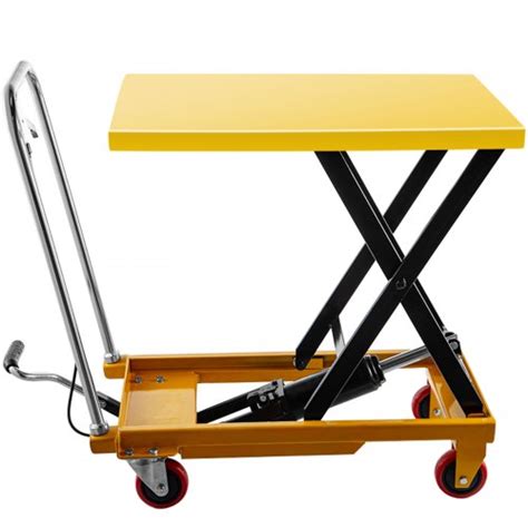 Vevor Hydraulic Lift Table Cart 660lbs Capacity Hydraulic Scissor Cart 354 Lifting Height