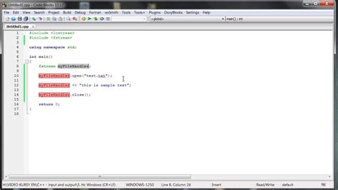 How To Open And Close Files In C Fstream Youtube