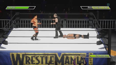 The Rock Vs Stone Cold And Vince Mcmahon 2 Vs 1 Action Arcade