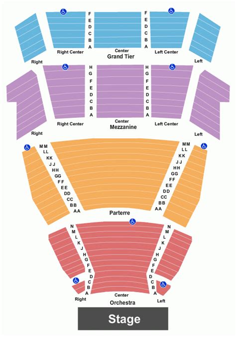 Seating Chart Mcallen Performing Arts Center - Center Seating Chart