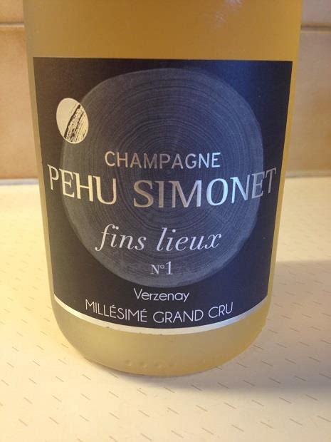 Pehu Simonet Champagne Grand Cru Fins Lieux No Verzenay