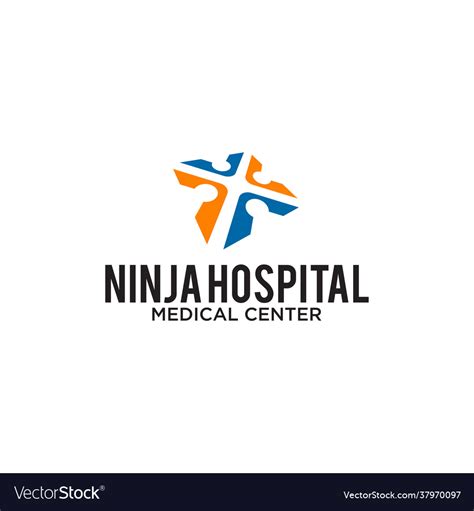 Hospital medical center logo design template Vector Image