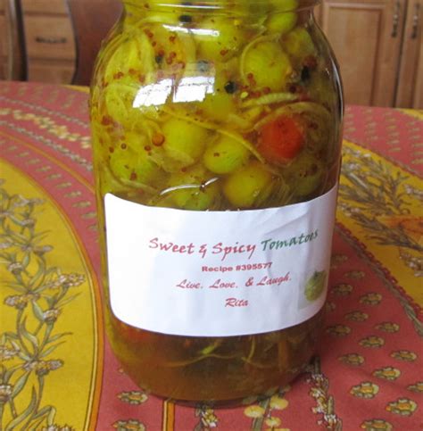 Sweet And Spicy Tomatoes, Pickled Green,cherry Tomatoes Recipe - Food.com