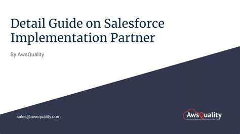 Ppt Detail Guide On Salesforce Implementation Partner Powerpoint