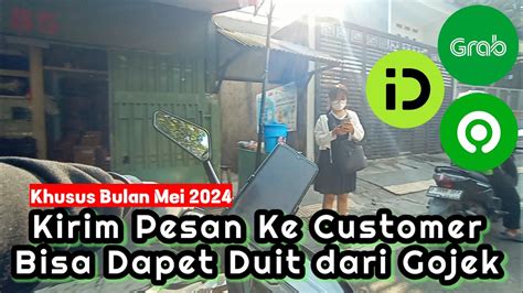 Hanya Di Bulan Mei Kirim Pesan Ke Customer Diaplikasi Gojek Bisa Dapet