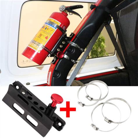 Adjustable Roll Bar Fire Extinguisher Mount Holder For Jeep Wrangler Tj