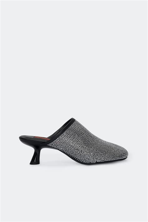 Simon Miller Crystal Beep Mule In Black Cocosorisi