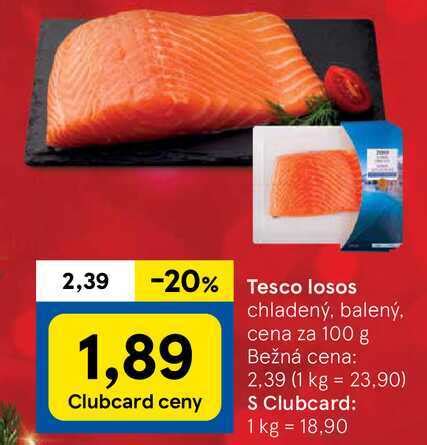 Tesco Losos Cena Za 100 G V Akcii Zlacnene Sk