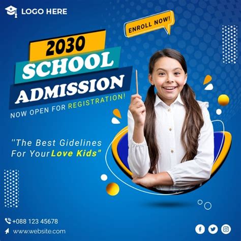 School Admission Flyer Template In 2023 Education Poster Admissions