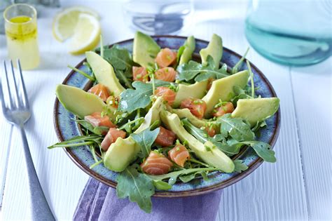 Salade Davocat Et Saumon Marin Salade D Avocat Salade Saumon