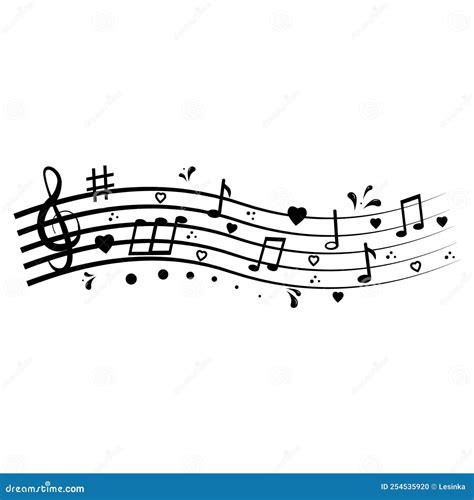 Musical Notes Vector Isolated Illustration Stock Vector Illustration