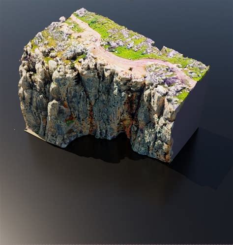 Cliff Wall Free Terrains Models Blenderkit